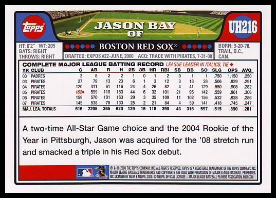2008 Topps Updates and Highlights